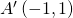 A'\left(-1,1\right)